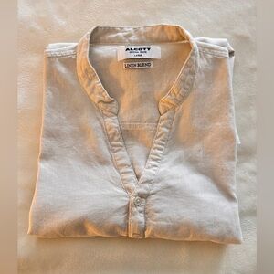 Alcott Men's Beige Linen Blend Shirt